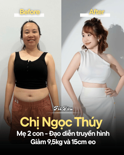 Kết quả before-after của một thành viên Fit You